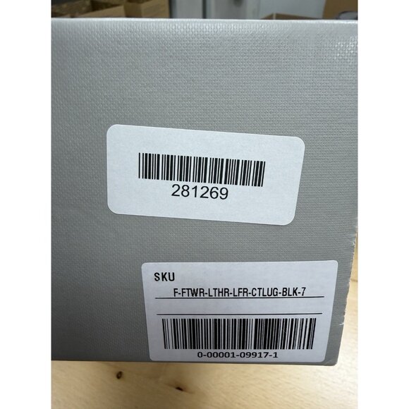 Everlane The Lug Loafer in Black Leather size 7 Women's Chunky Heel - Picture 13 of 13